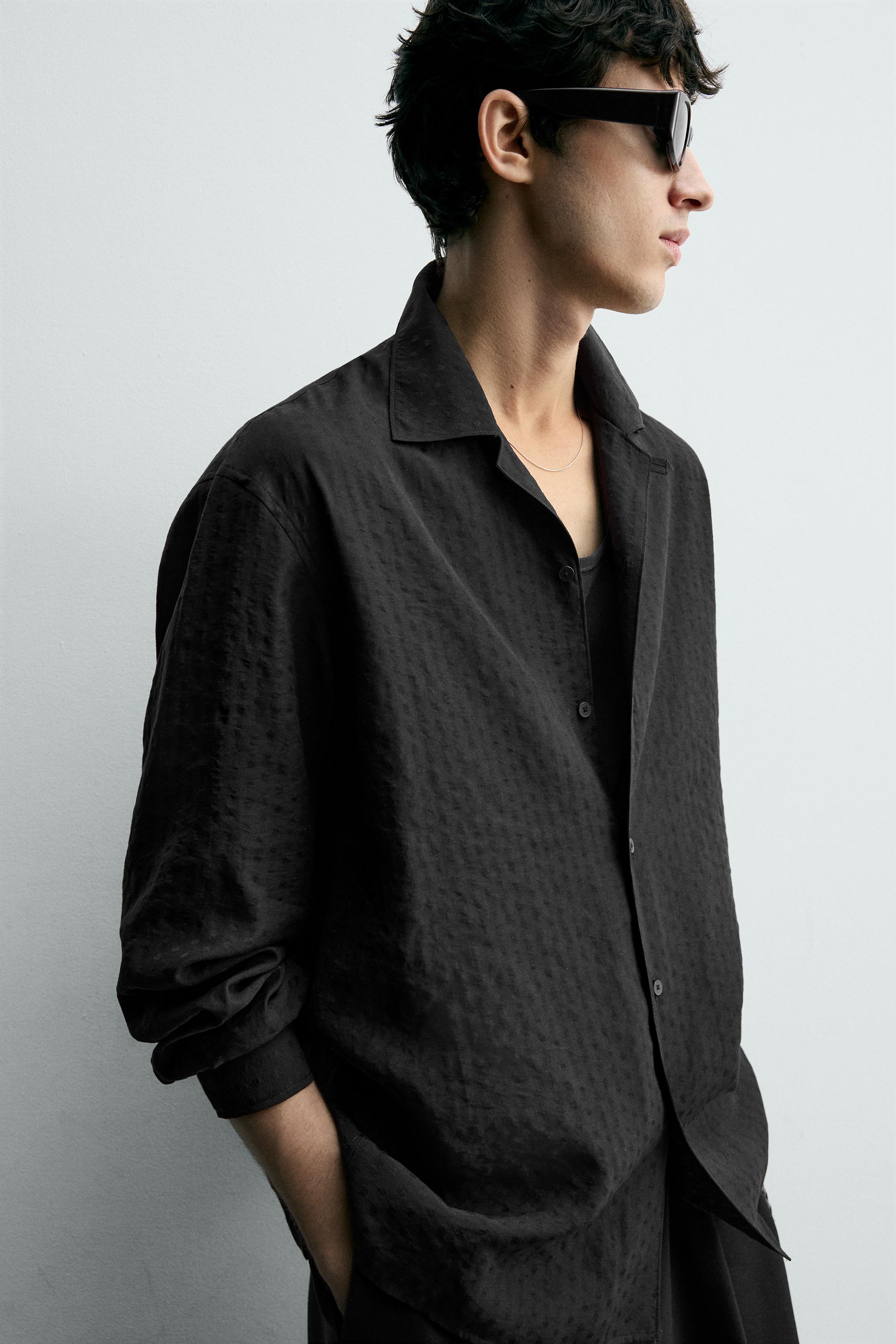 JACQUARD DOT SHIRT